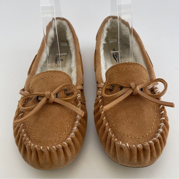 Lucky Brand Tan Suede Moccasin Slippers - Picture 1 of 8